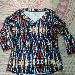 Anne Kline Sport knit top, size M